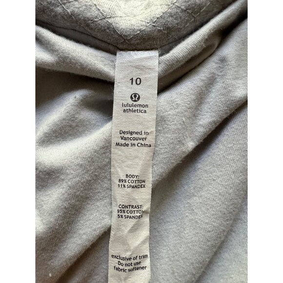 Lululemon Size 10 Gray Heathered Silver Spoon It's Happening Athletic Jacket - Picture 2 of 15